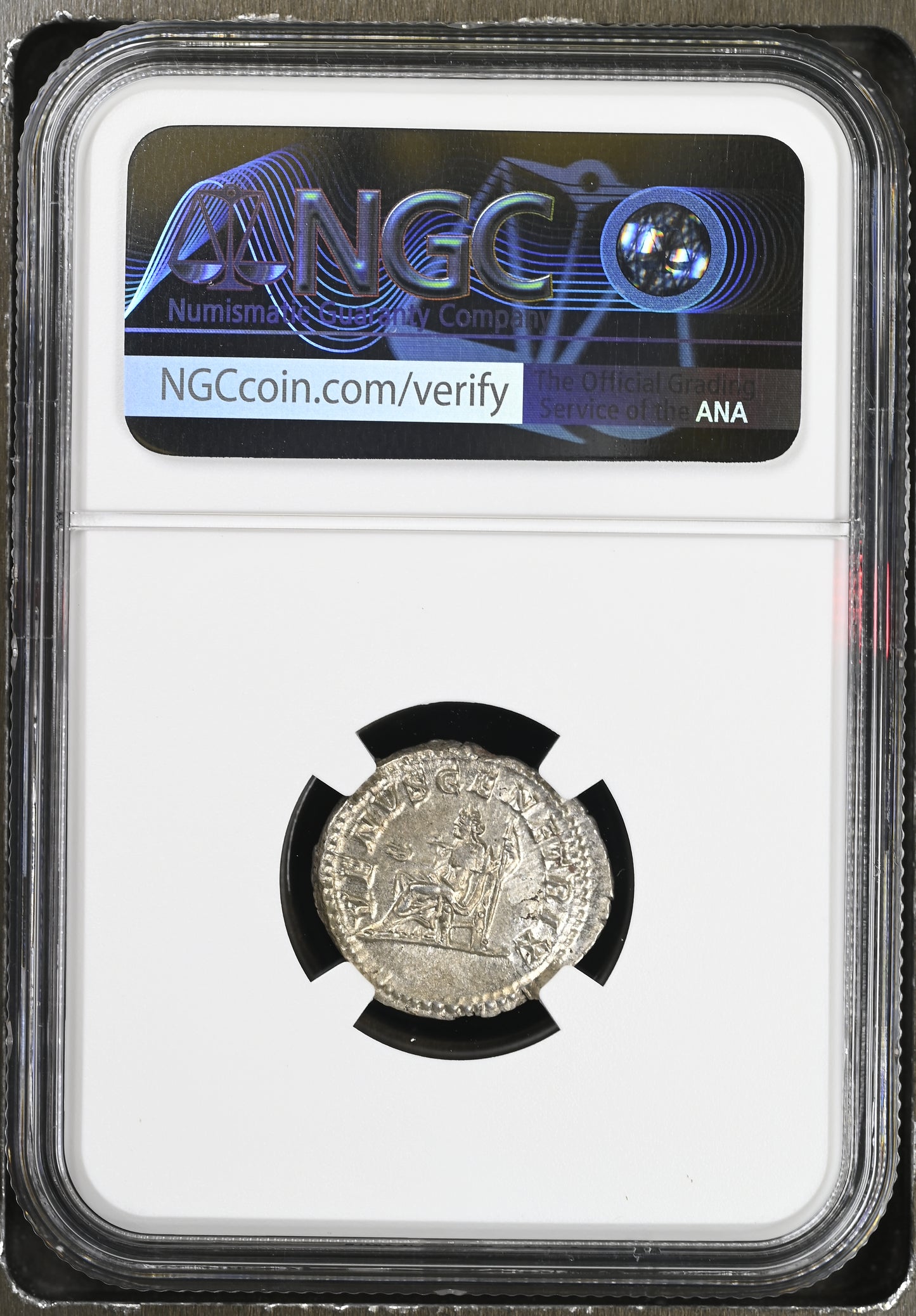 Roman Empire - Julia Domna - Silver Denarius - NGC Ch XF