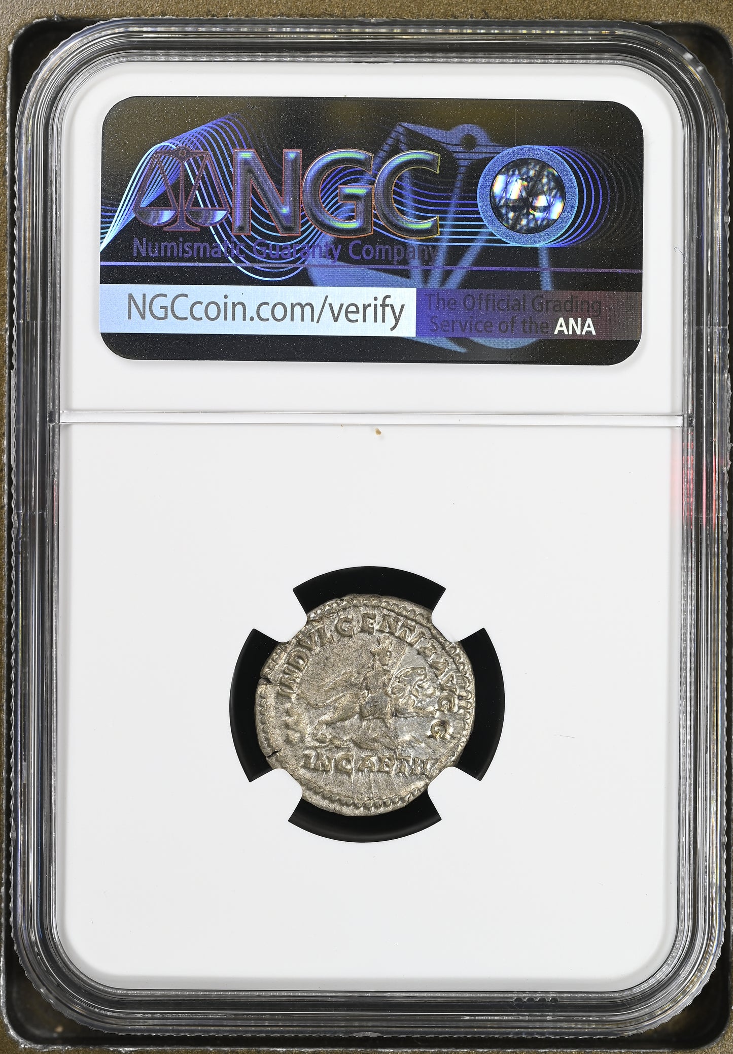 Roman Empire - Caracalla - Silver Denarius - NGC XF