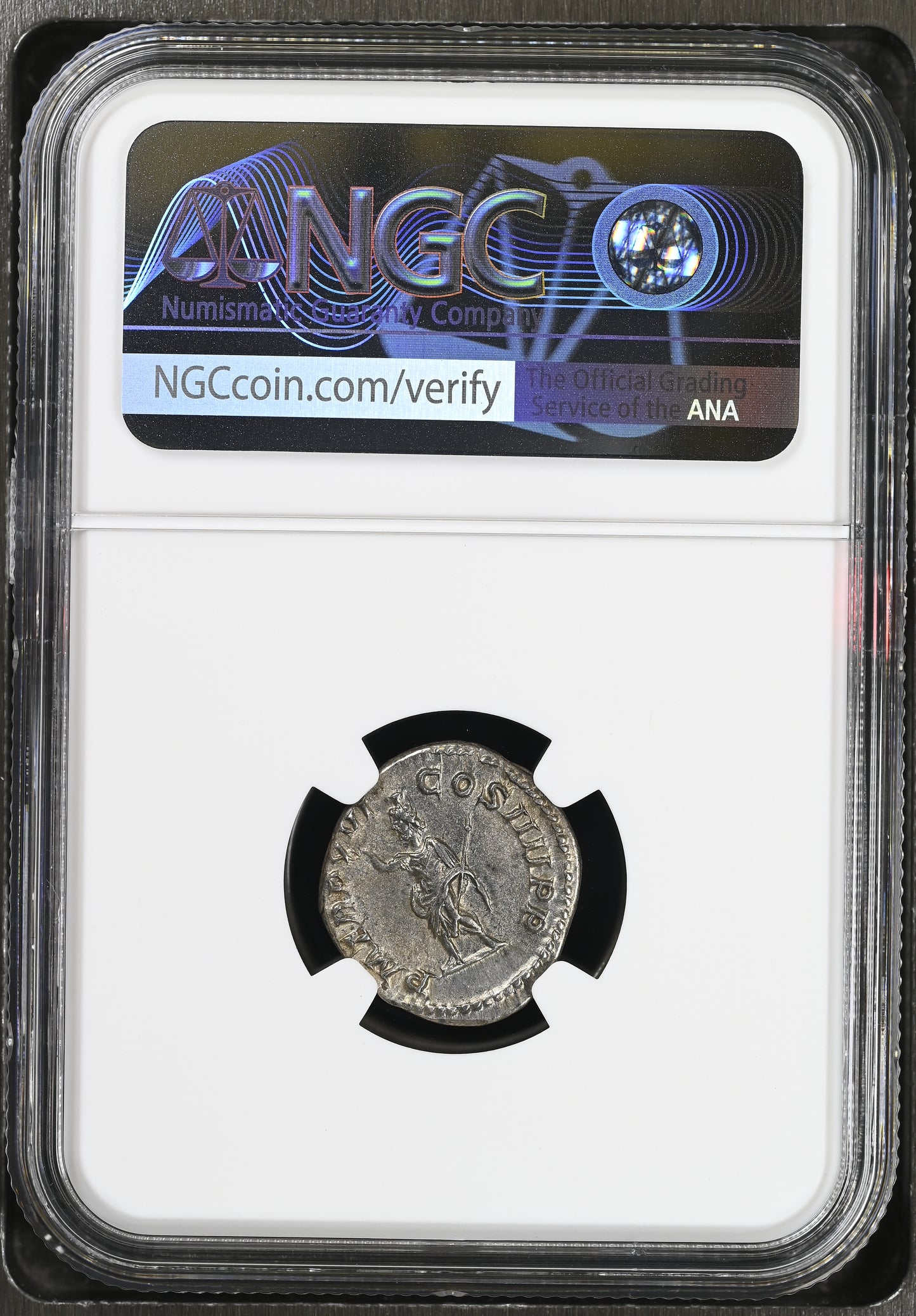 Roman Empire - Caracalla - Silver Denarius - NGC XF