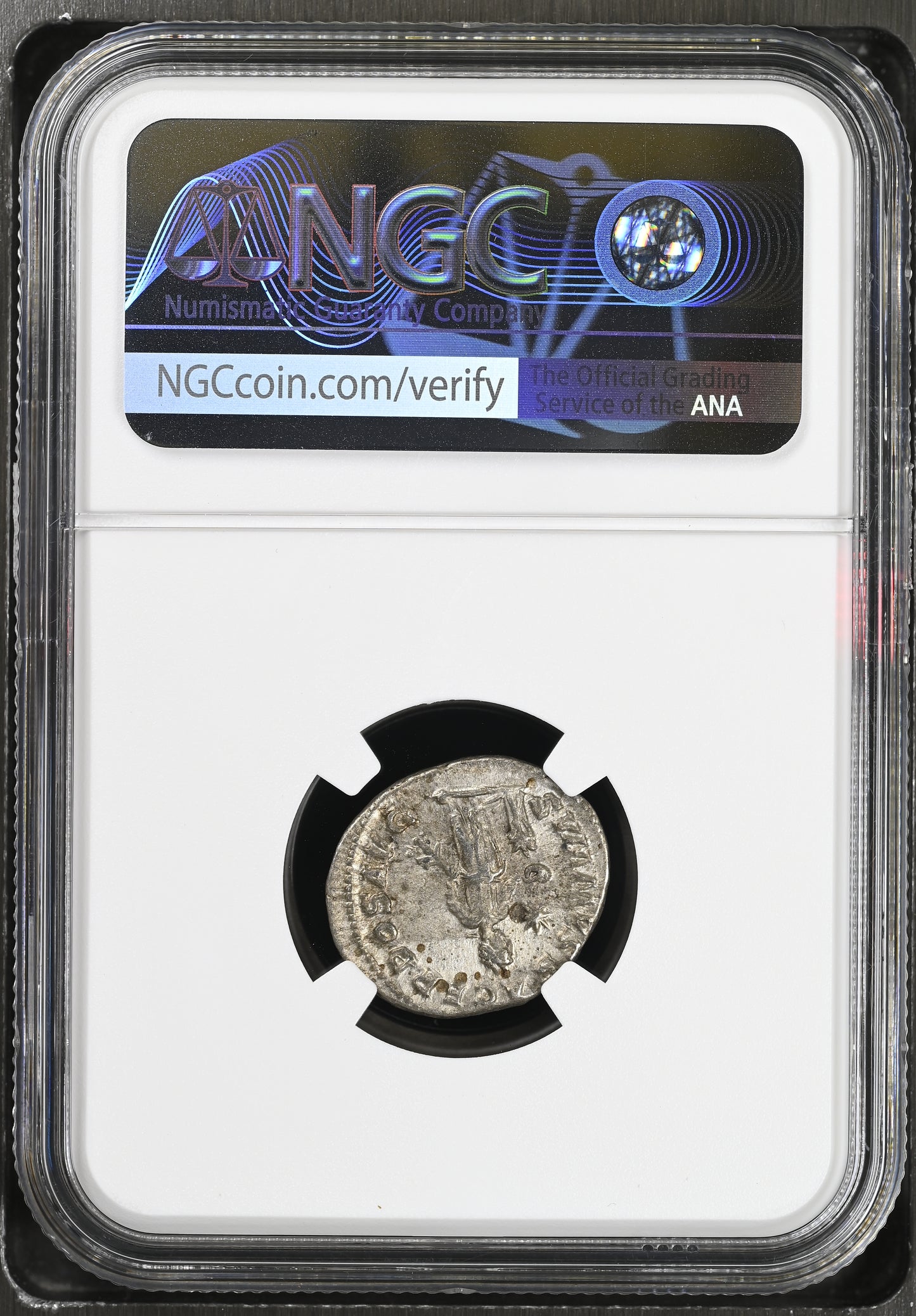 Roman Empire - Elagabalus - Silver Denarius - NGC XF