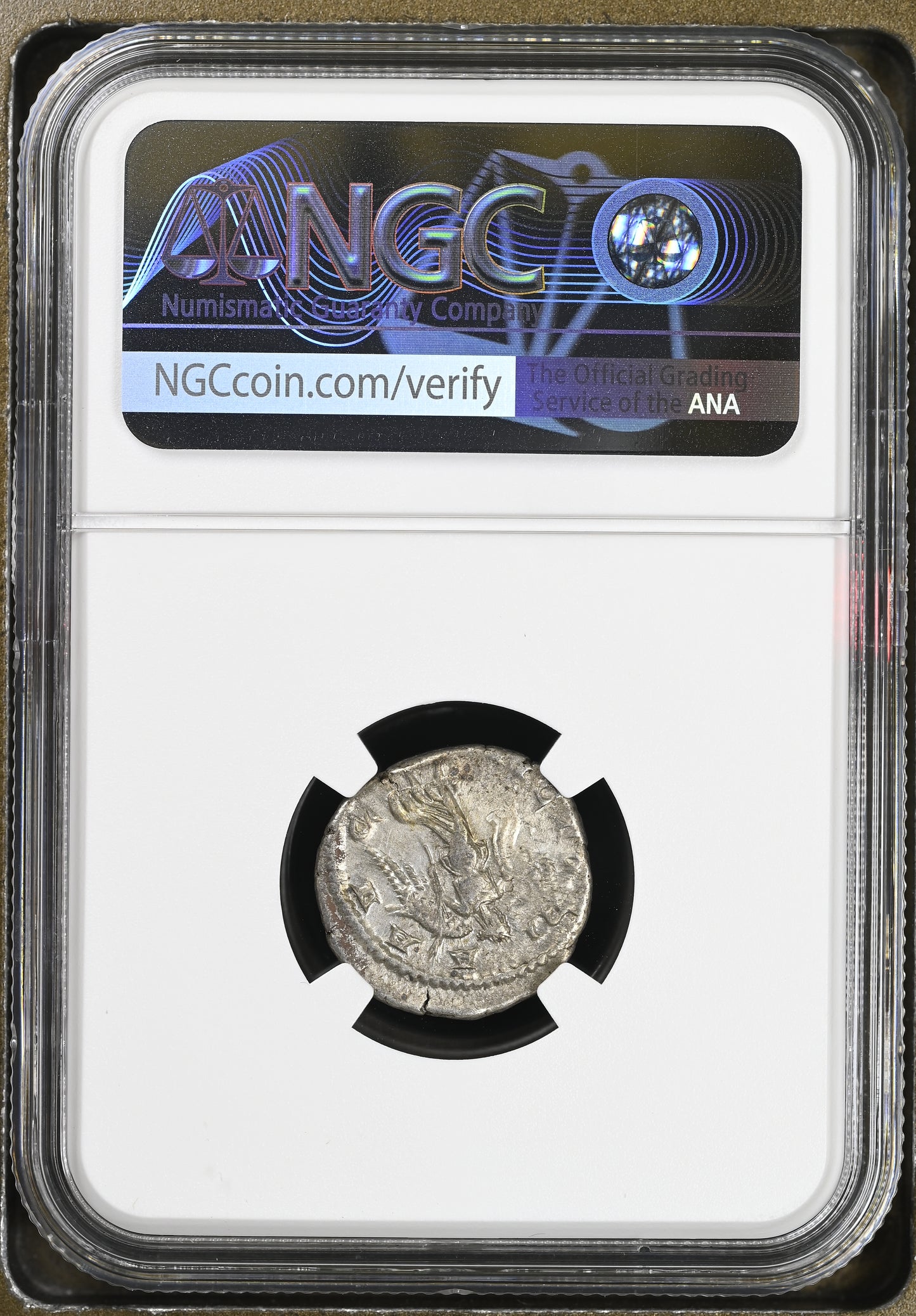 Roman Empire - Elagabalus - Silver Denarius - NGC Ch VF