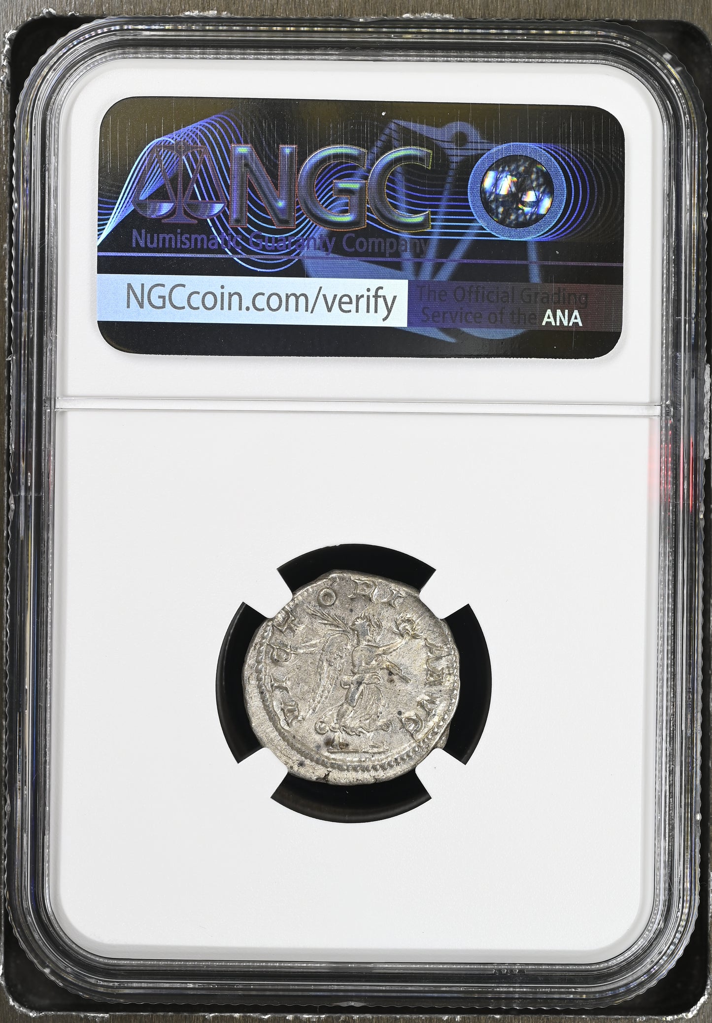 Roman Empire - Maximinus I - Silver Denarius - NGC XF