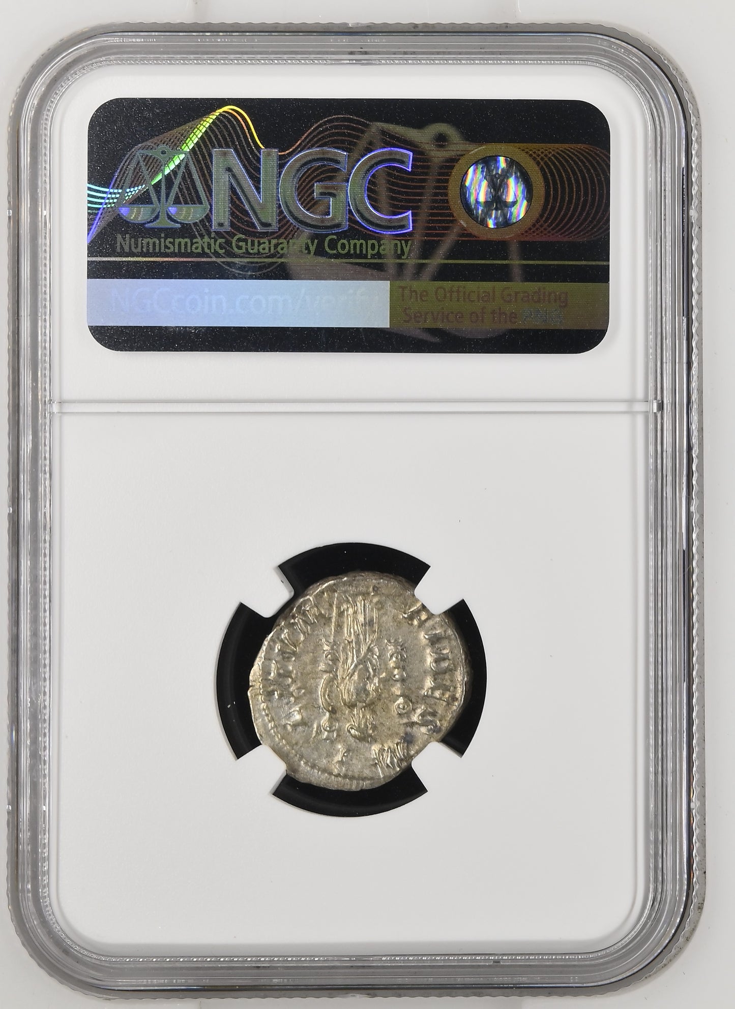 Roman Empire - Maximinus I - Silver Denarius - NGC Ch XF