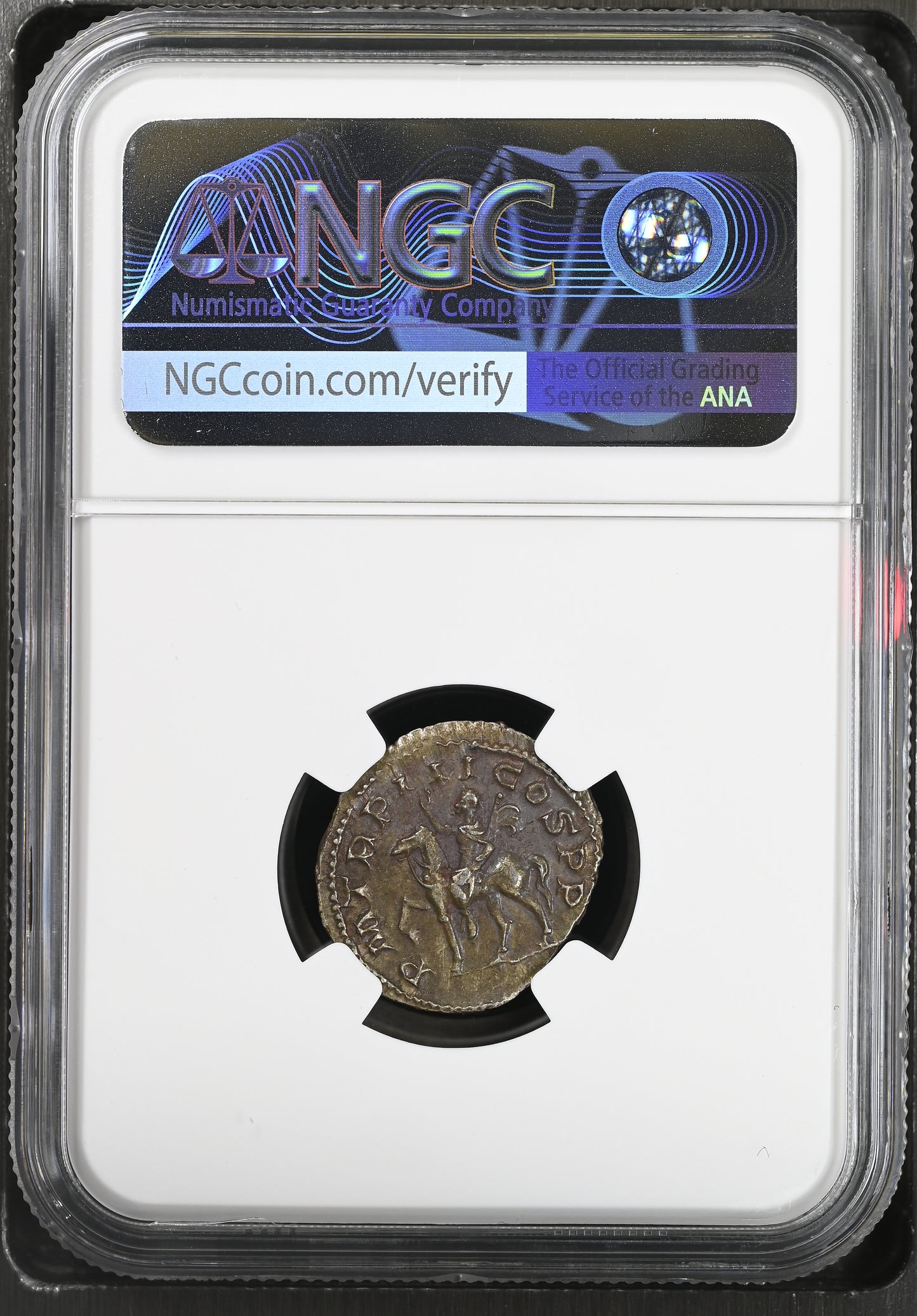 Roman Empire - Gordian III - Silver Denarius - NGC AU