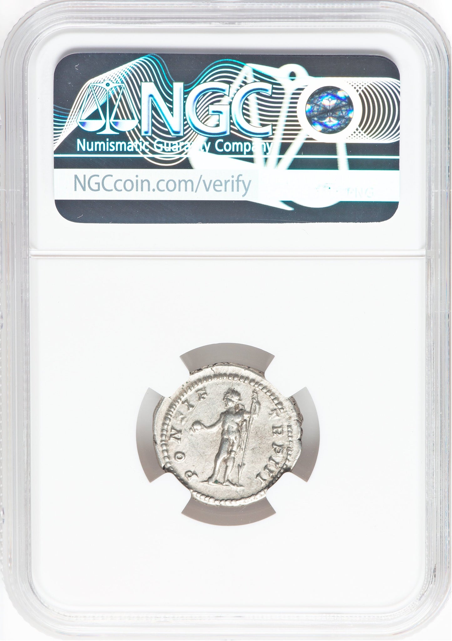 Roman Empire - Caracalla - Silver Denarius - NGC XF - RIC:30