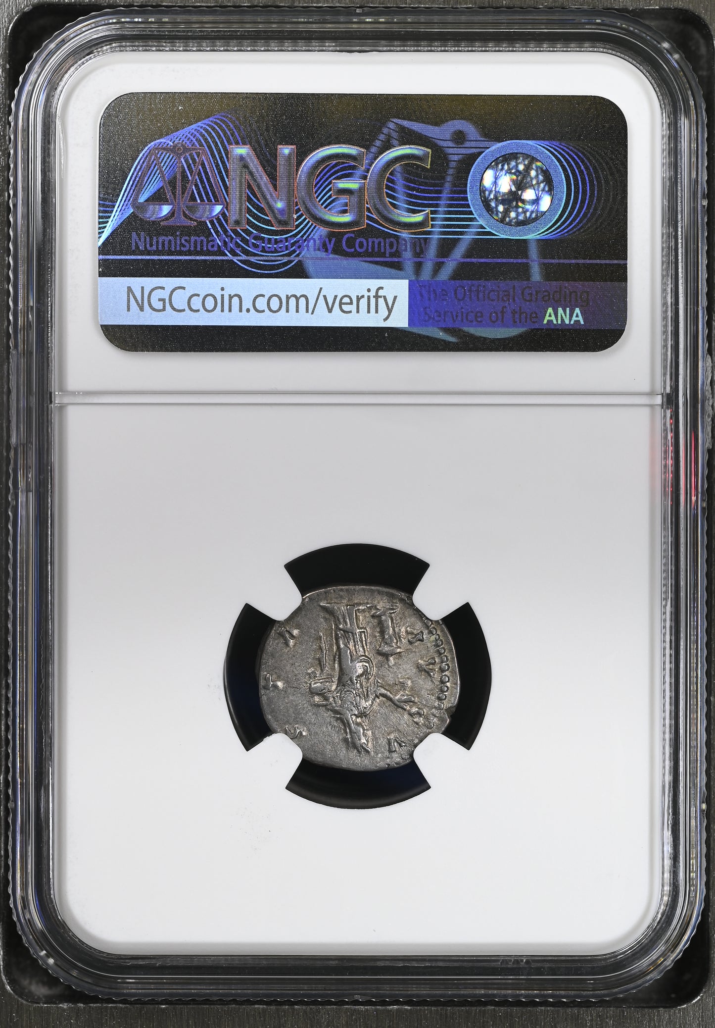 Roman Empire - Faustina I - Silver Denarius - NGC Ch VF - RIC:373