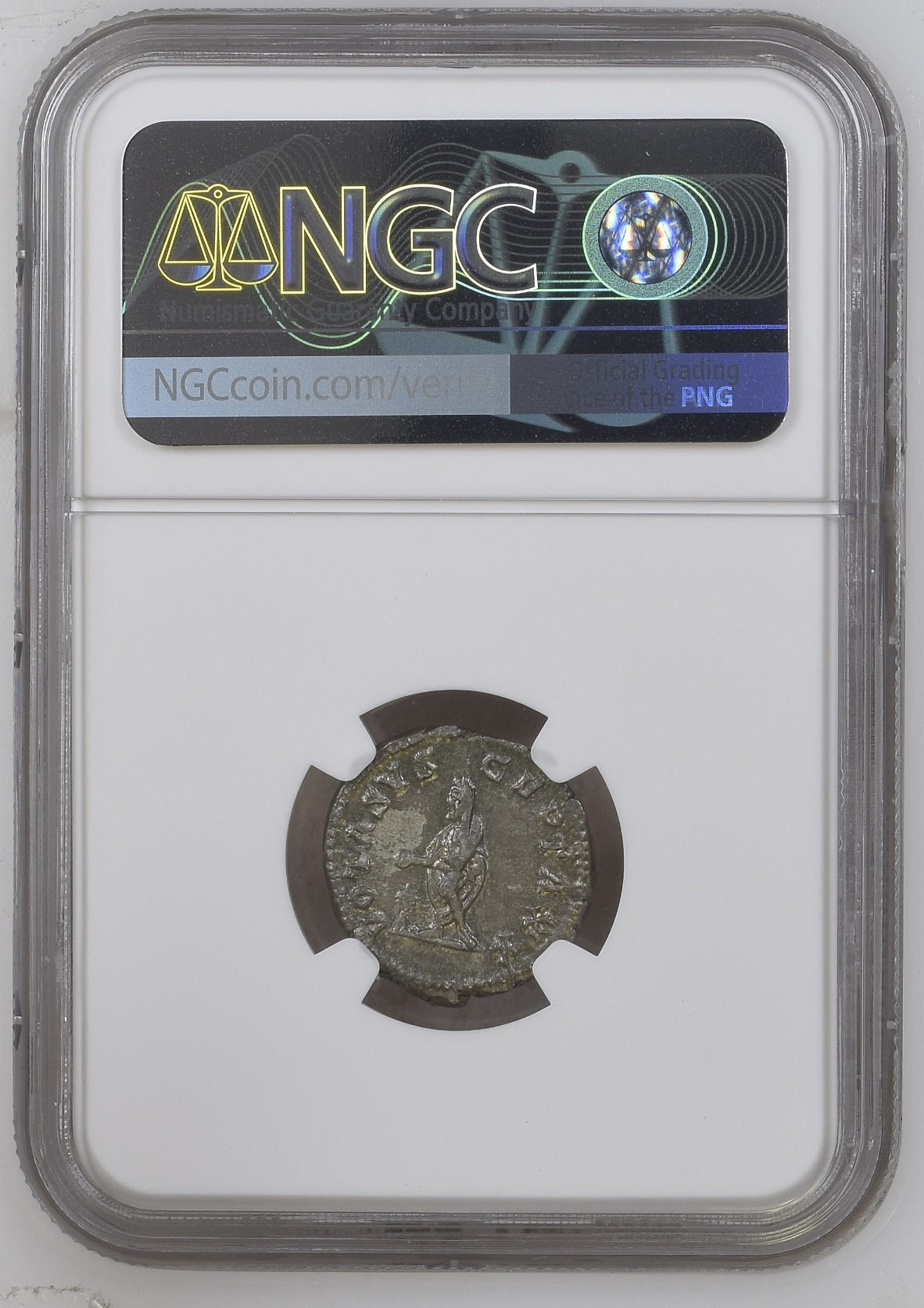 Roman Empire - Septimius Severus - Silver Denarius - NGC Ch AU - RIC:308