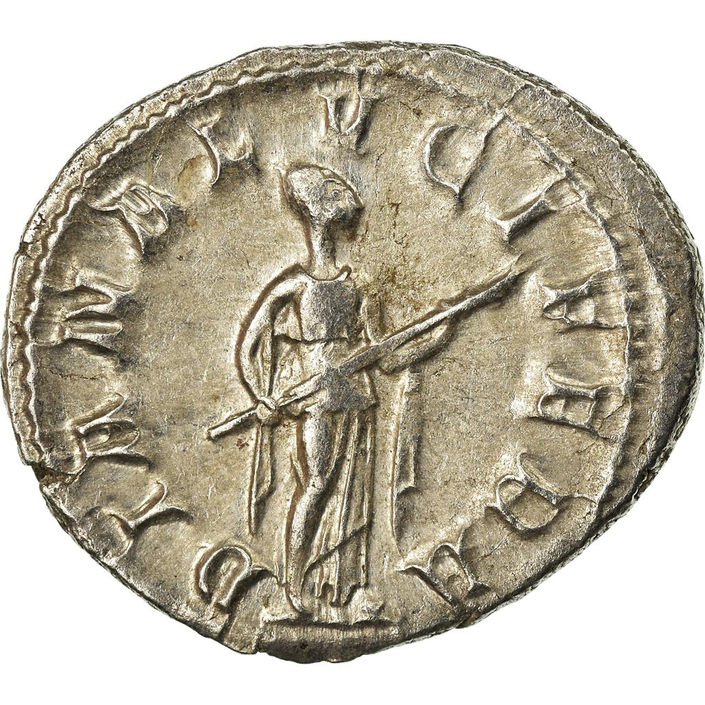 Roman Empire - Gordian III - Silver Denarius - NGC Ch AU - RIC:127