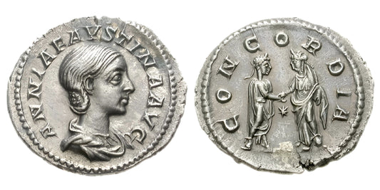 Annia Faustina Denarius (AD 221)