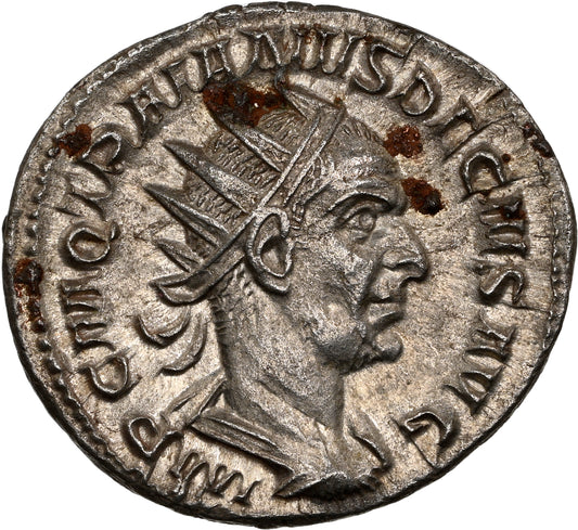 Roman Empire - Trajan Decius - Silver Double-Denarius - NGC Ch XF