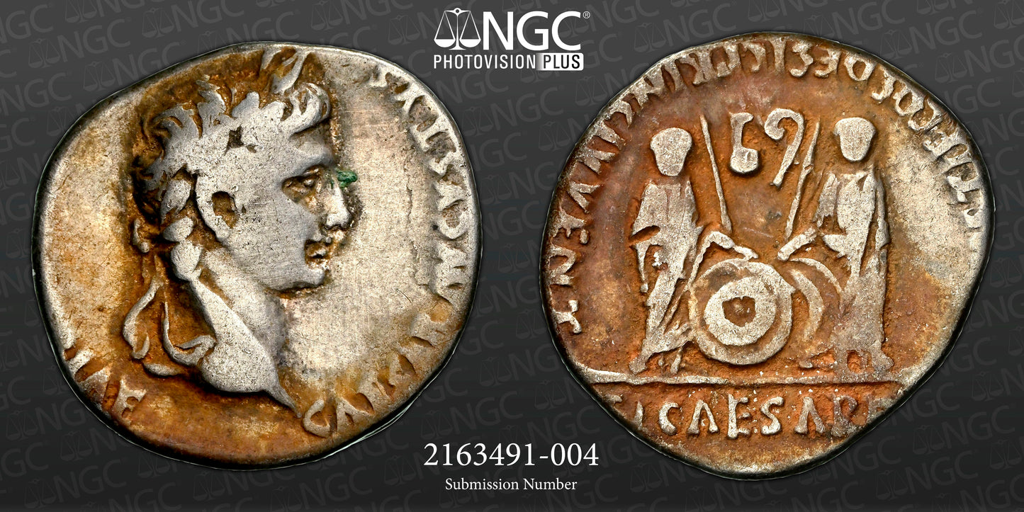 Roman Empire - Augustus - Silver Denarius - NGC VG - RIC:207