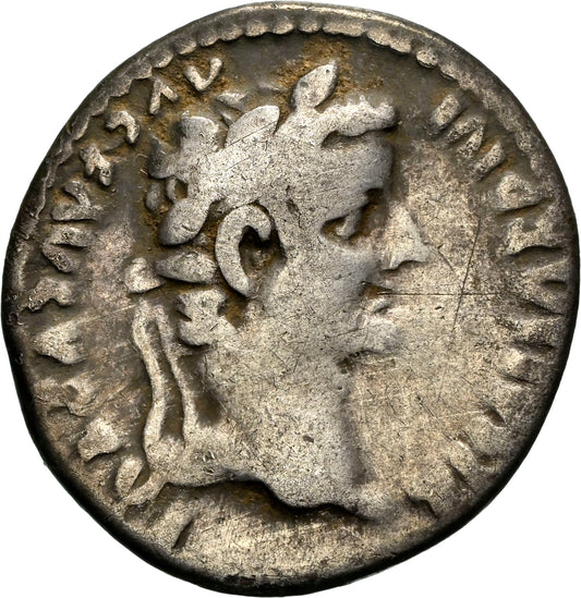 Roman Empire - Tiberius - Silver Denarius - NGC VG - RIC:26