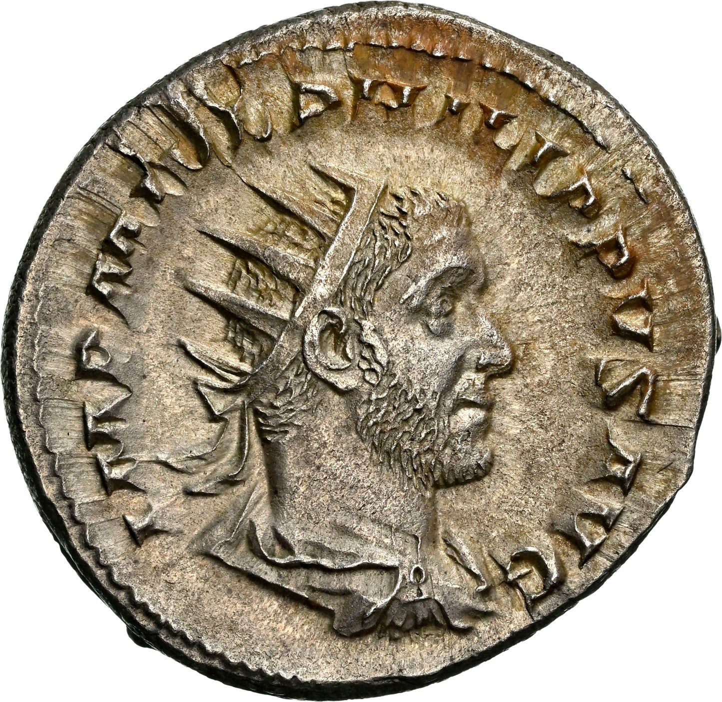 Roman Empire - Philip I - Silver Double-Denarius - NGC Ch AU - RIC:3