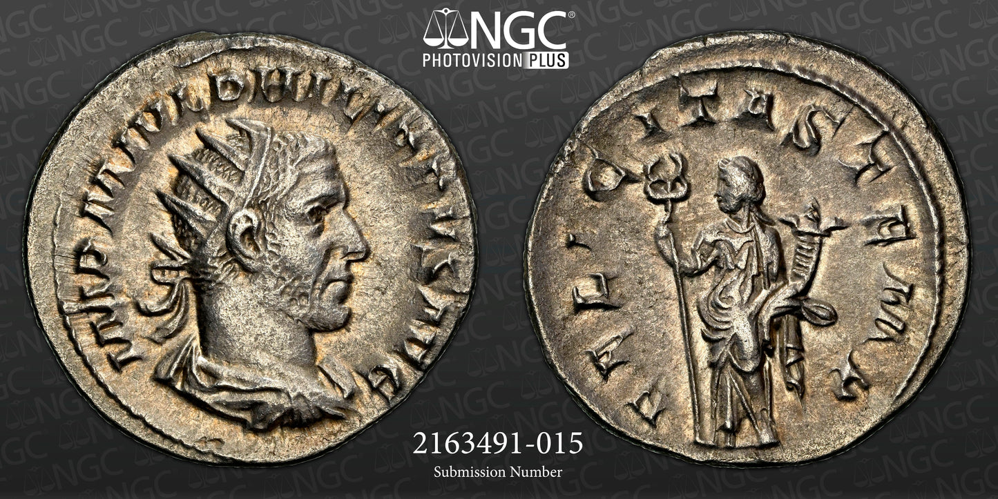 Roman Empire - Philip I - Silver Double-Denarius - NGC AU - RIC:31