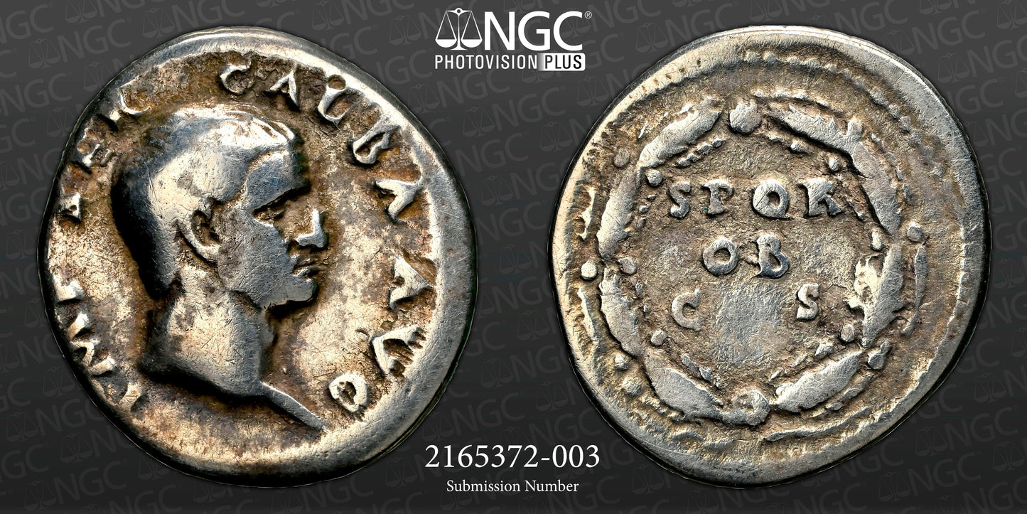 Roman Empire - Galba - Silver Denarius - NGC F - RIC:167