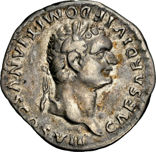 Roman Empire - Domitian - Silver Denarius - NGC VF - RIC:271