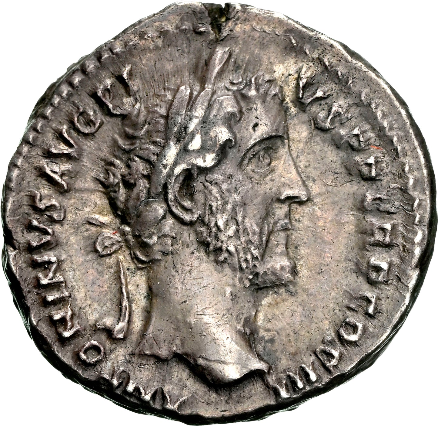 Roman Empire - Antoninus Pius - Silver Denarius - NGC Ch XF - Marcus Aurelius