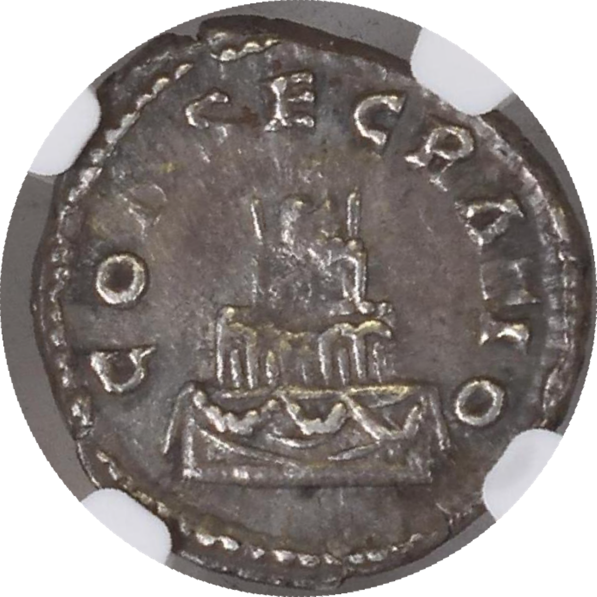 Roman Empire - Antoninus Pius - Silver Denarius - NGC Ch VF