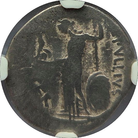 Roman Imperatorial - Julius Caesar - Silver Denarius - NGC G - Crawf:480/4