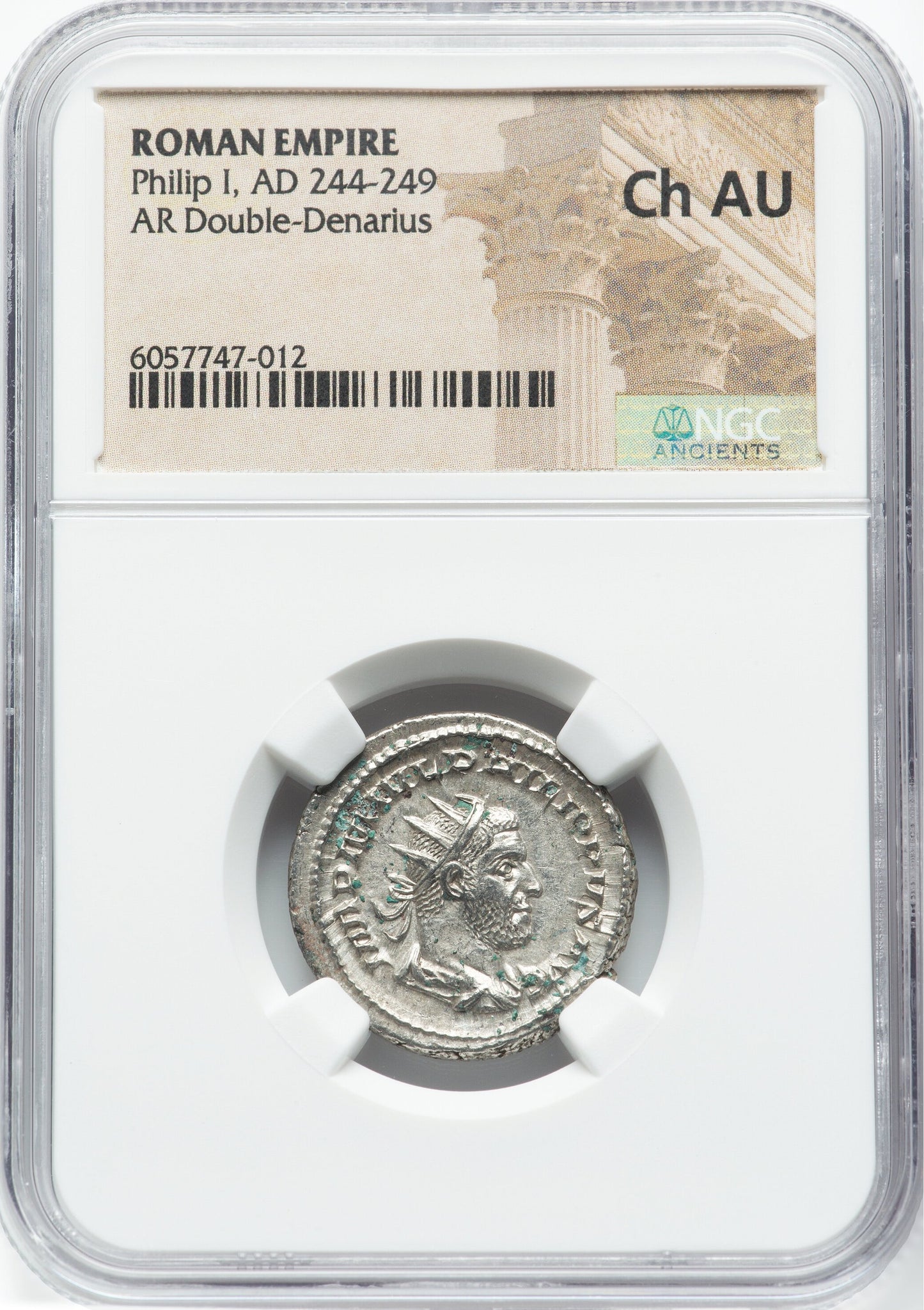 Roman Empire - Philip I - Silver Double-Denarius - NGC AU - RIC:76