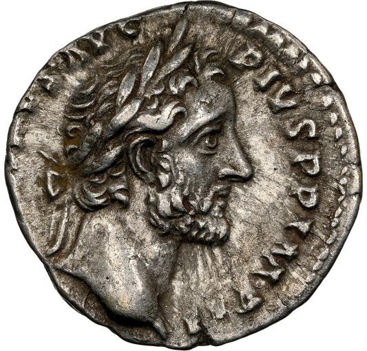 Roman Empire - Antoninus Pius - Silver Denarius - NGC XF - RIC:249