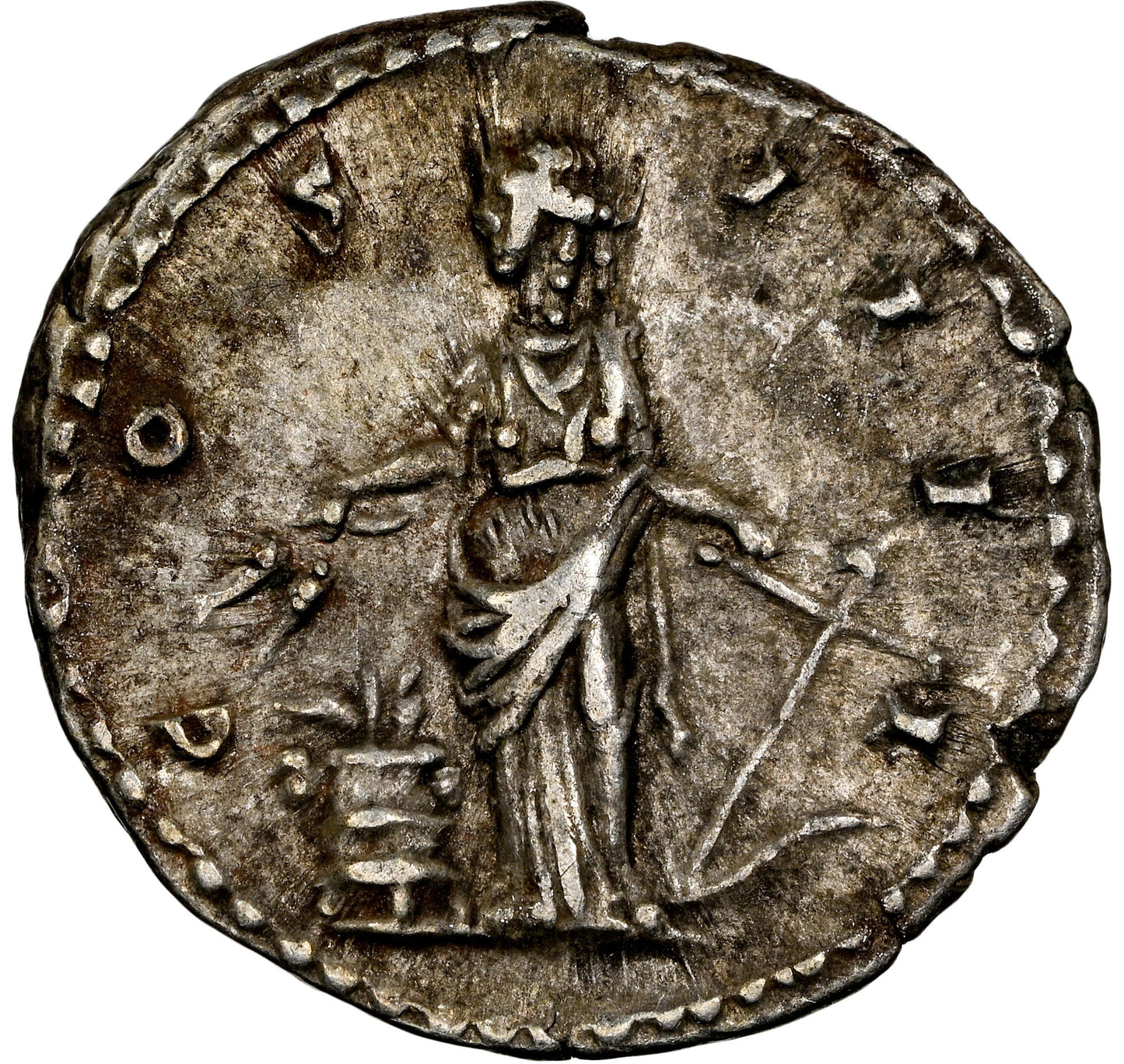Roman Empire - Antoninus Pius - Silver Denarius - NGC XF - RIC:175