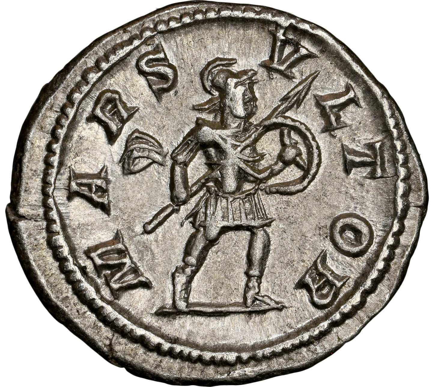Roman Empire - Severus Alexander - Silver Denarius - NGC AU - RIC:246