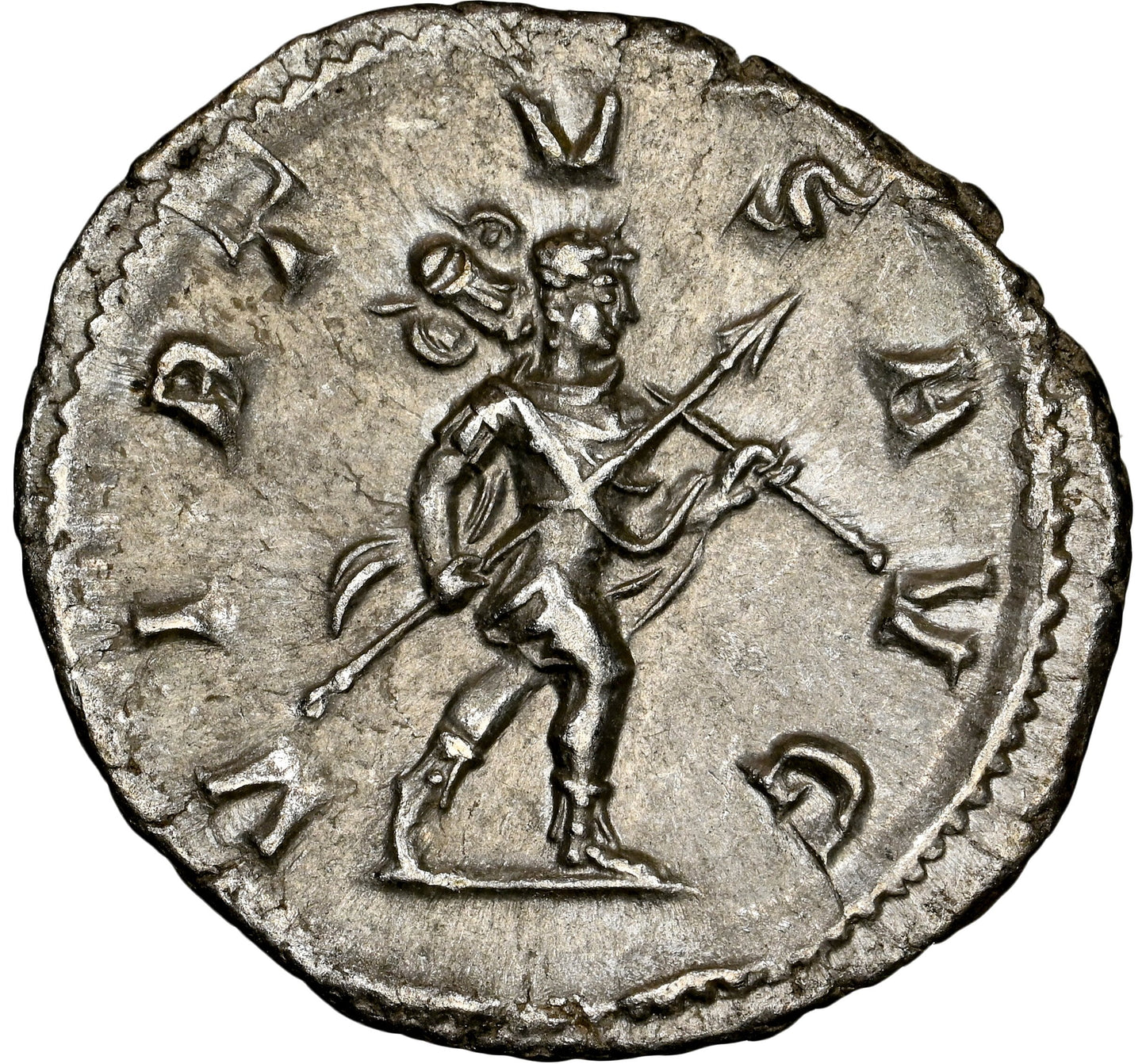 Roman Empire - Severus Alexander - Silver Denarius - NGC Ch AU - RIC:225