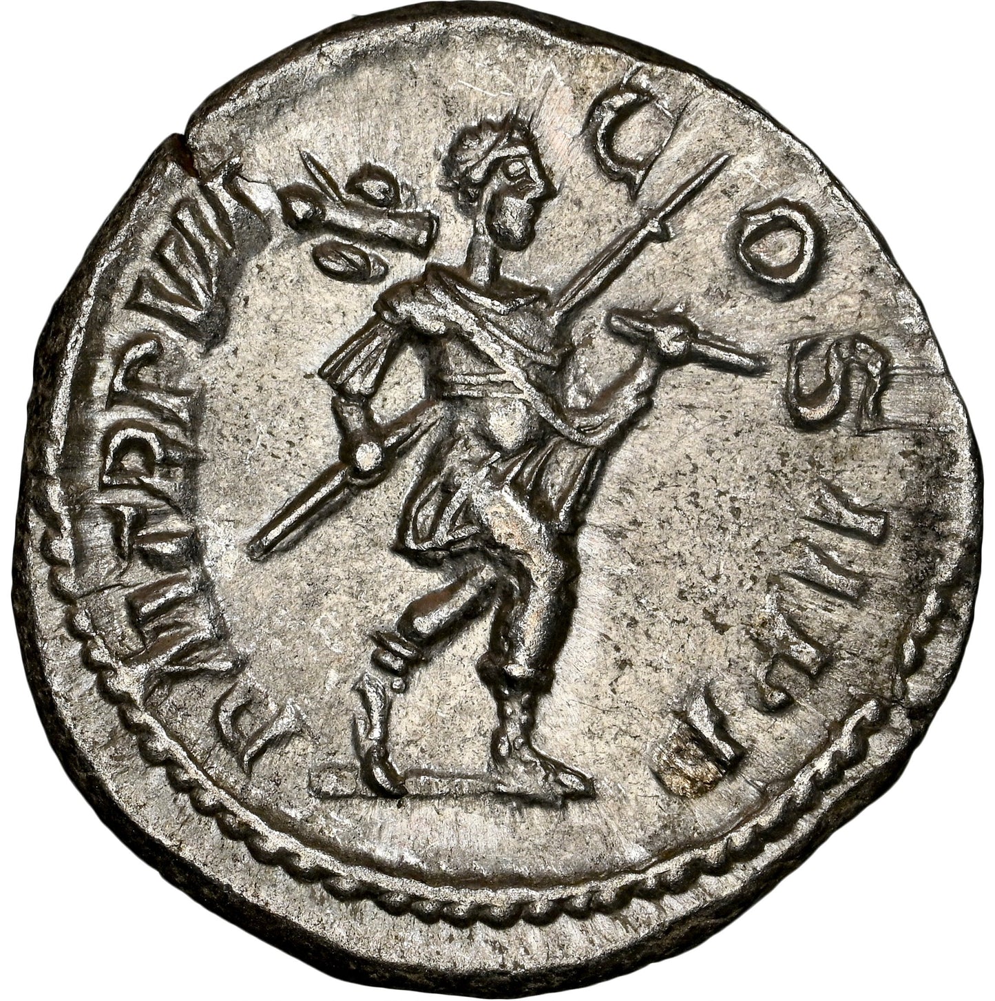 Roman Empire - Severus Alexander - Silver Denarius - NGC AU - RIC:85