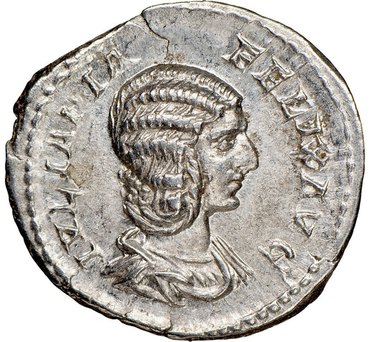 Roman Empire - Julia Domna - Silver Denarius - NGC Ch AU - RIC:388c