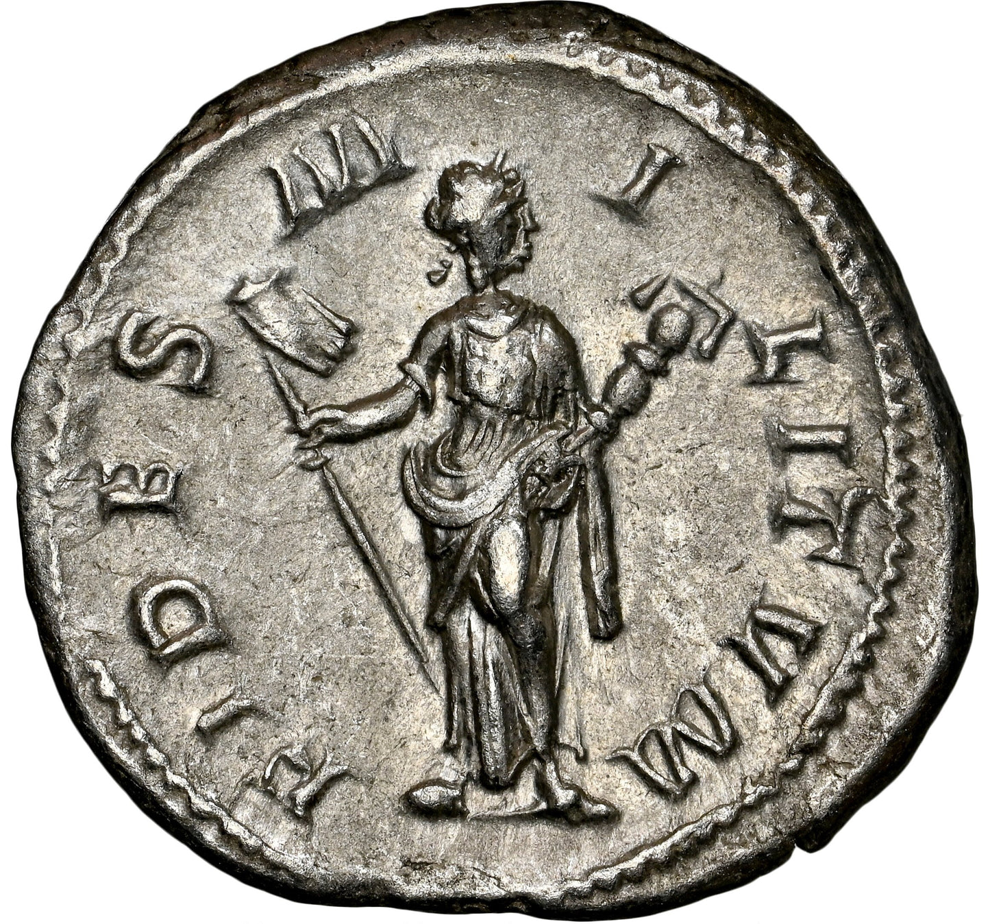 Roman Empire - Severus Alexander - Silver Denarius - NGC AU - RIC:194