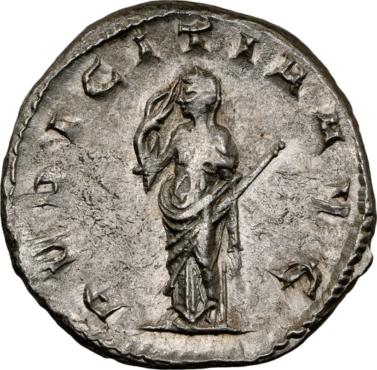 Roman Empire - Herennia Etruscilla - Silver Double-Denarius - NGC Ch XF