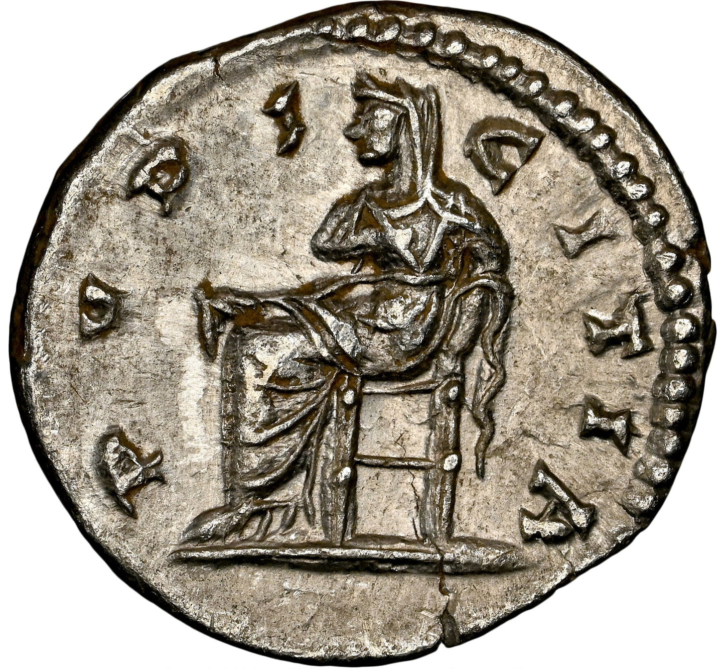Roman Empire - Julia Domna - Silver Denarius - NGC Ch AU - RIC:644