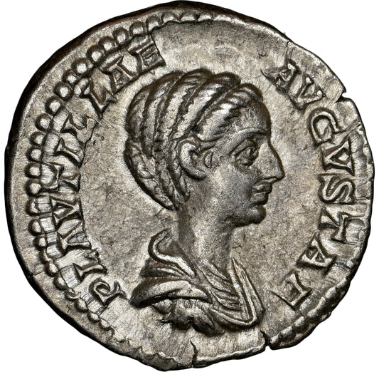 Roman Empire - Plautilla - Silver Denarius - NGC XF - RIC:359