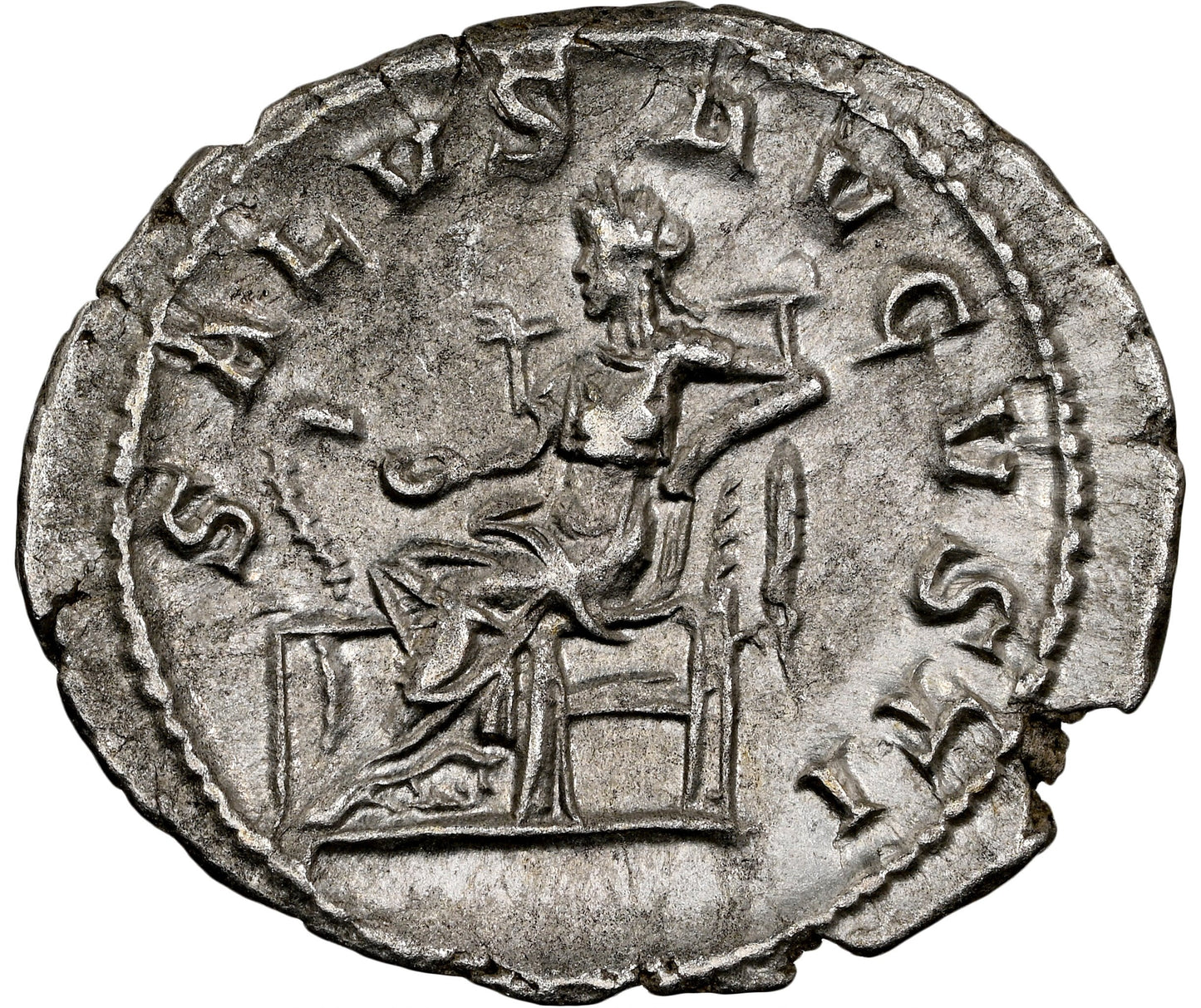 Roman Empire - Maximinus I - Silver Denarius - NGC AU - RIC:14