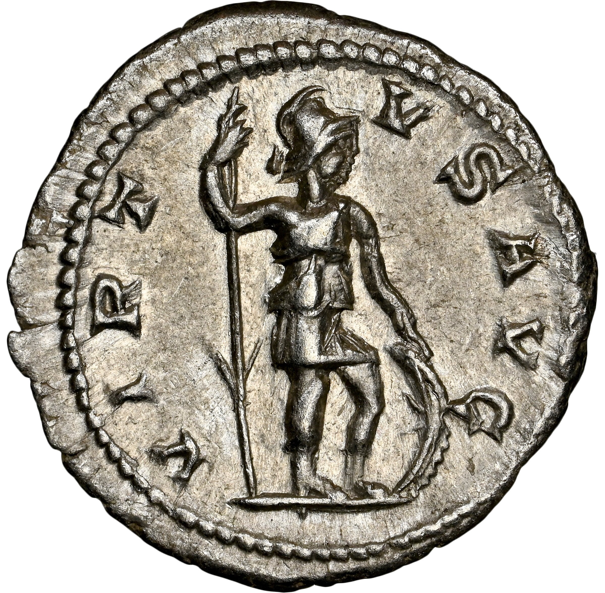 Roman Empire - Severus Alexander - Silver Denarius - NGC AU - RIC