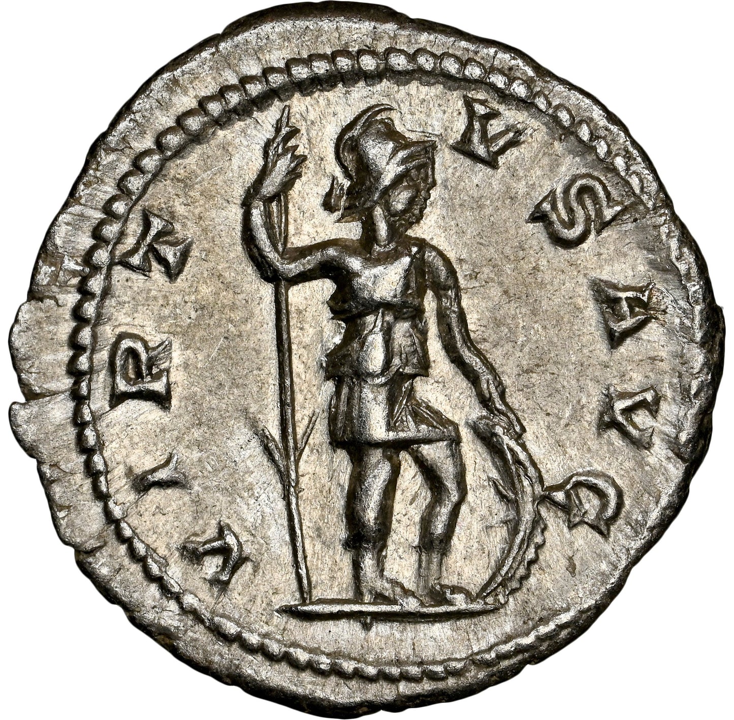 Roman Empire - Severus Alexander - Silver Denarius - NGC AU - RIC:182c