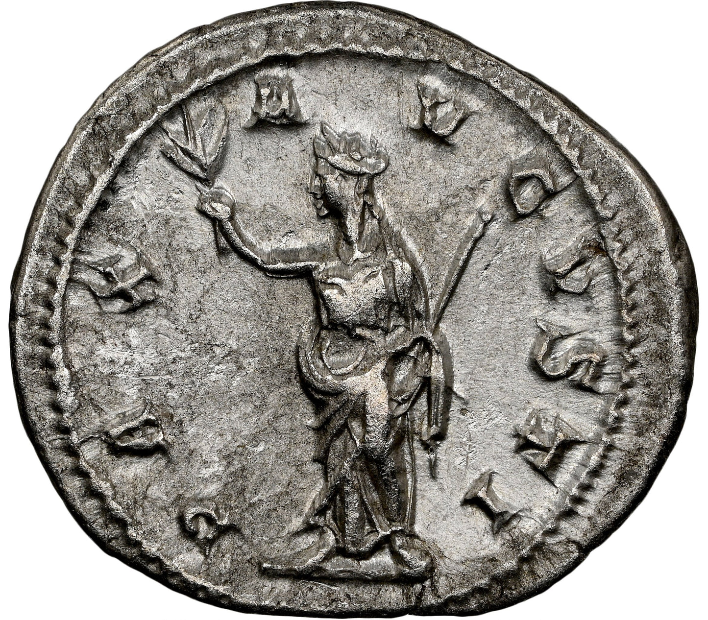 Roman Empire - Maximinus I - Silver Denarius - NGC Ch XF