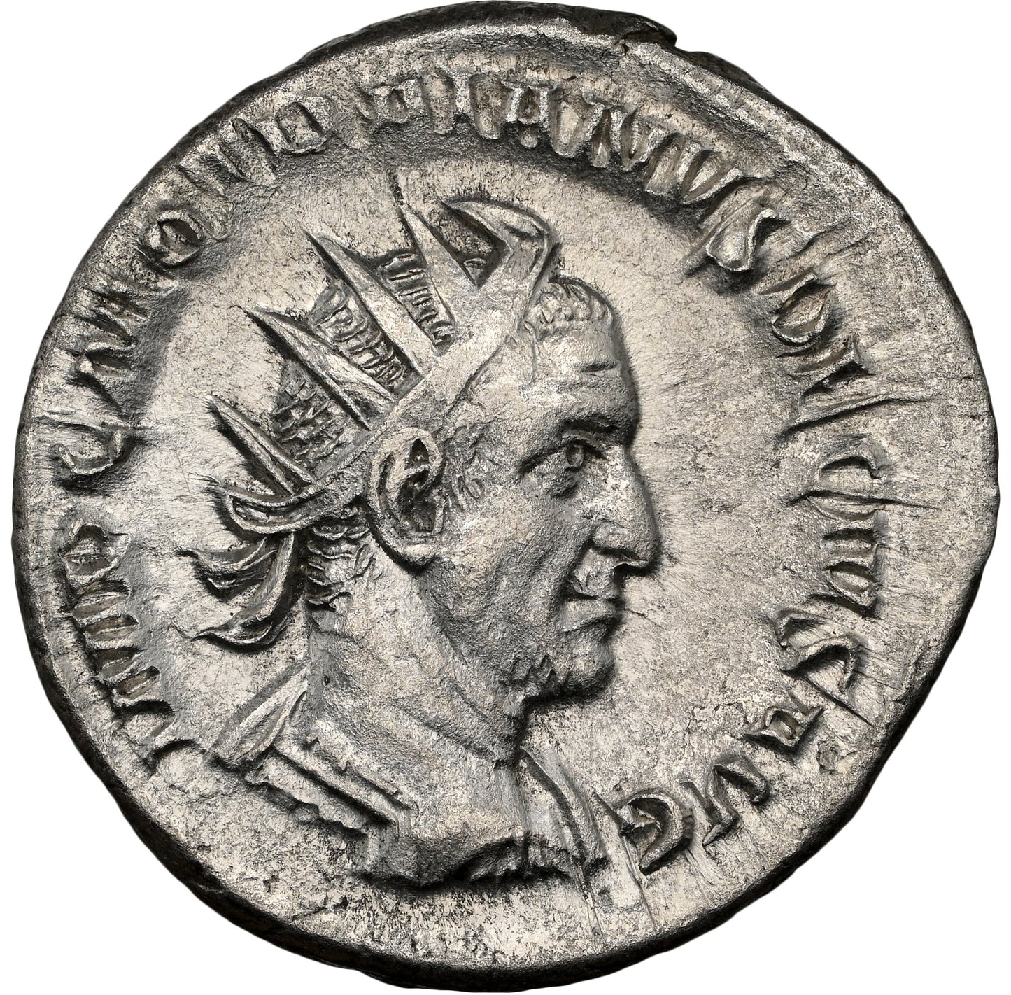 Roman Empire - Trajan Decius - Silver Double-Denarius - NGC Ch AU - RIC:12b
