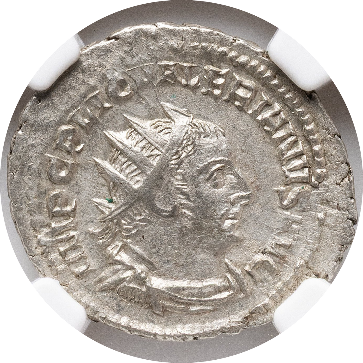 Roman Empire - Valerian I - Billon Double-Denarius - NGC Ch XF