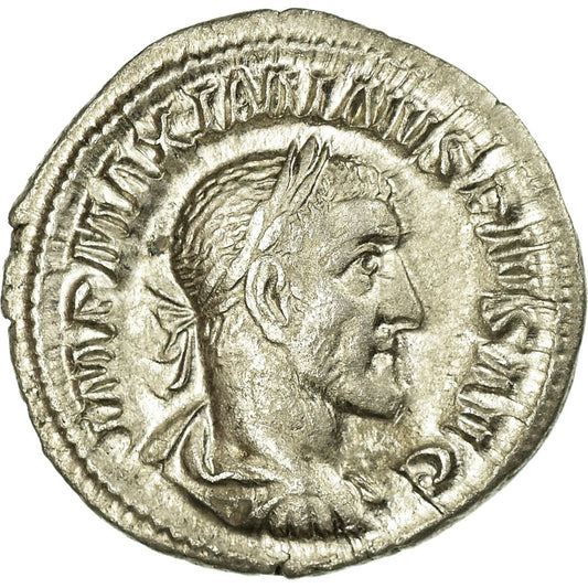 Roman Empire - Maximinus I - Silver Denarius - NGC XF - RIC:16
