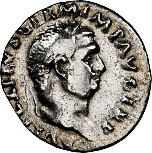 Roman Empire - Vitellius - Silver Denarius - NGC Ch F - RIC:105