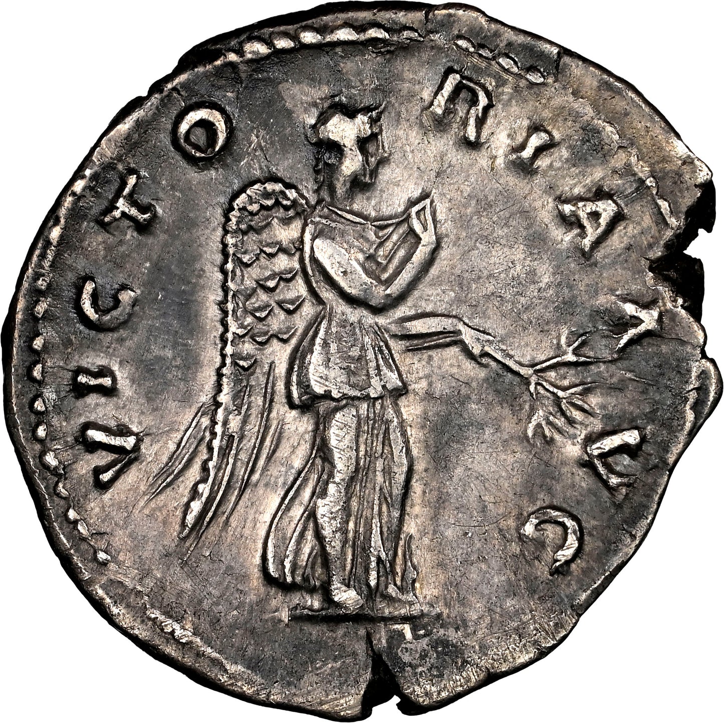 Roman Empire - Hadrian - Silver Denarius - NGC Ch VF - RIC:2240
