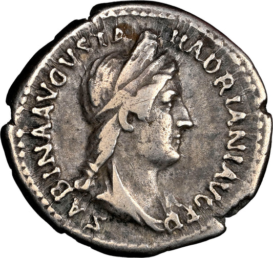 Roman Empire - Sabina - Silver Denarius - NGC VF - RIC:2571