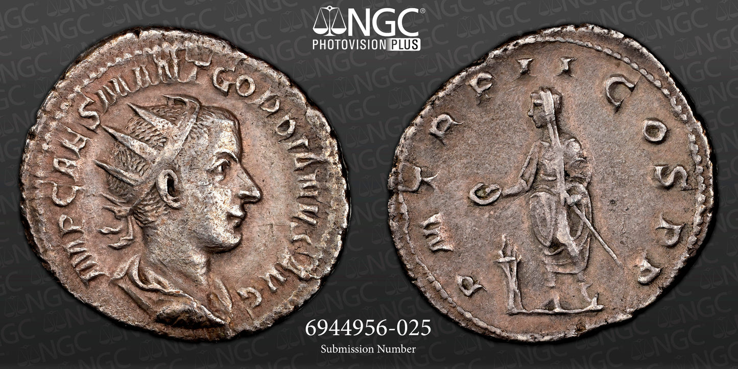Roman Empire - Gordian III - Silver Double-Denarius - NGC XF - Sear:8637