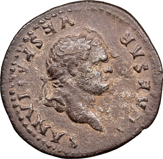 Roman Empire - Titus - Silver Denarius - NGC Ch VF - RIC:218