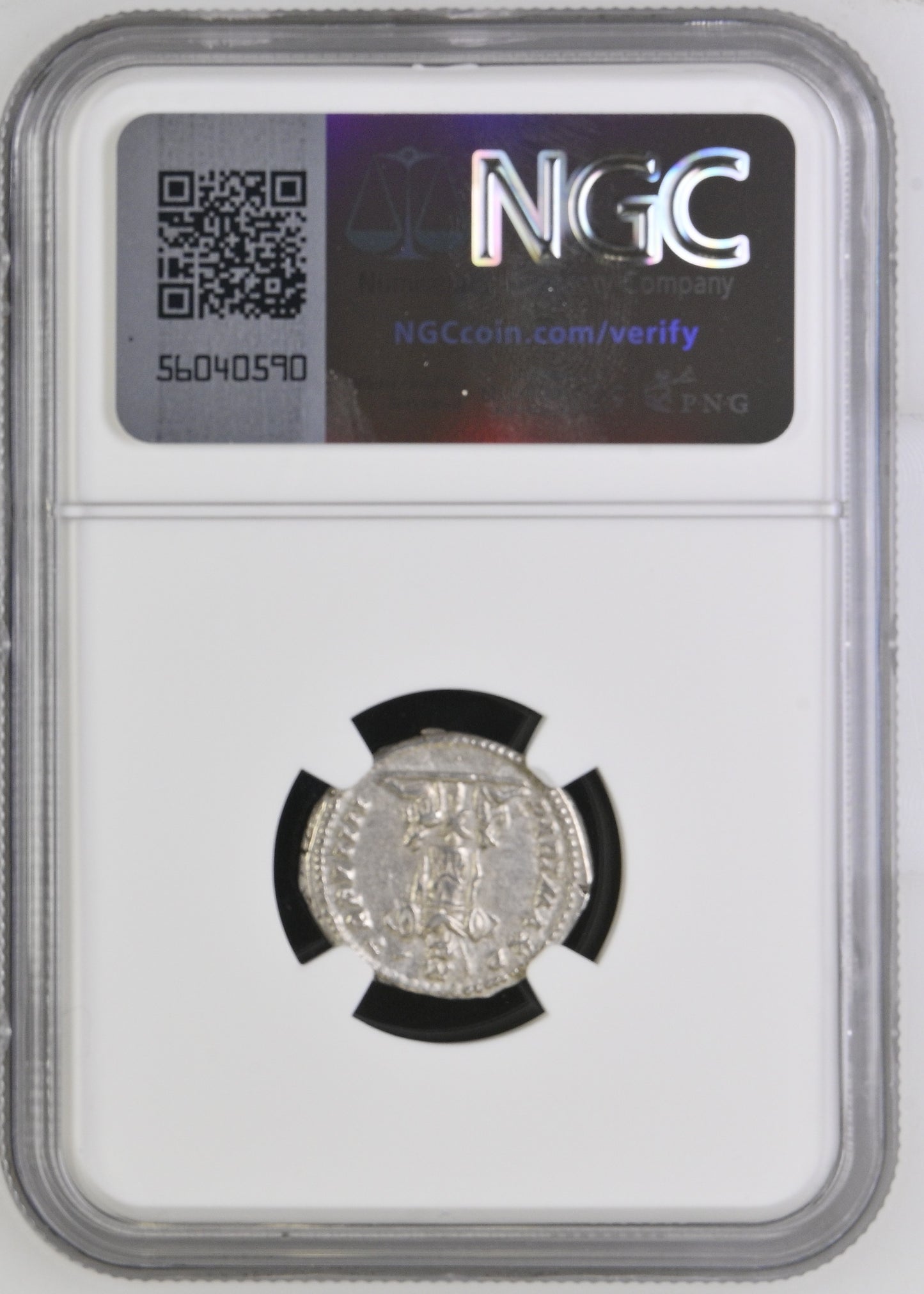 Roman Empire - Septimius Severus - Silver Denarius - NGC Ch XF - RIC:176