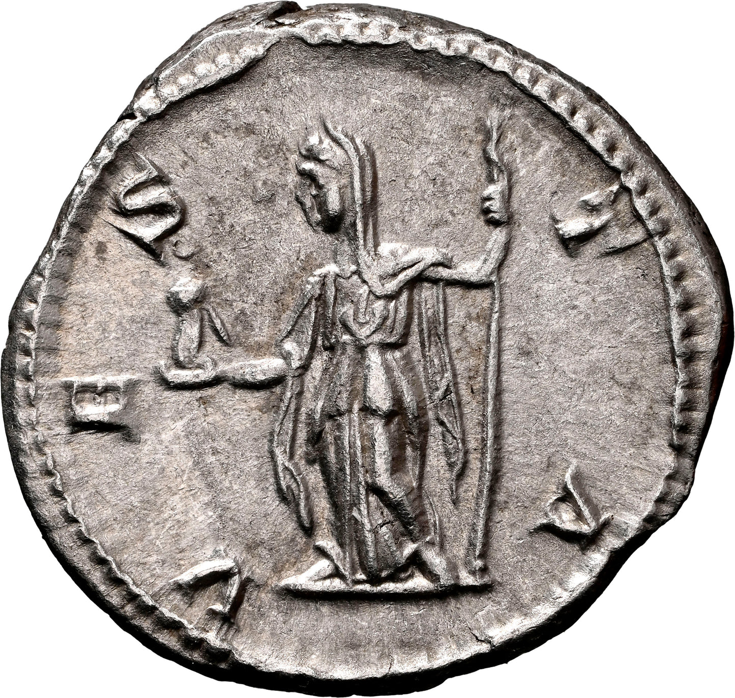 Roman Empire - Julia Domna - Silver Denarius - NGC AU - RIC:390