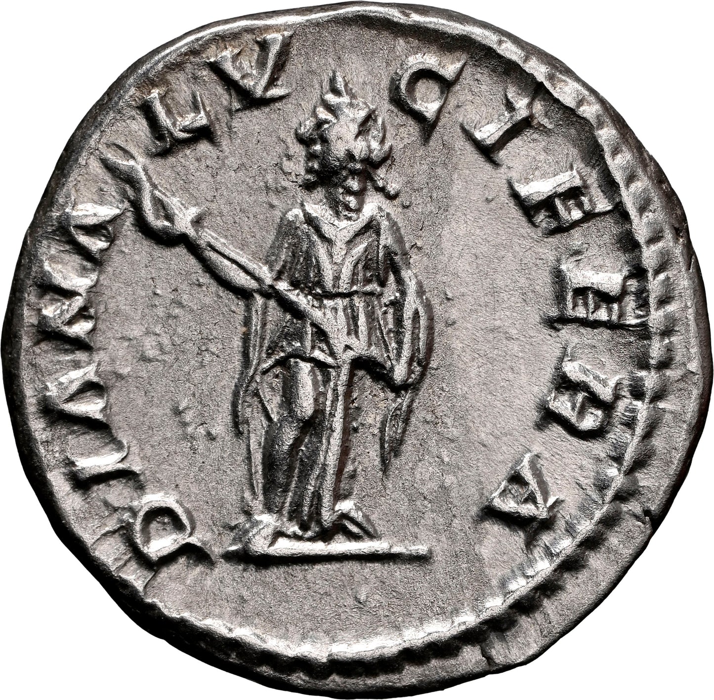 Roman Empire - Julia Domna - Silver Denarius - NGC Ch XF - RIC:373a