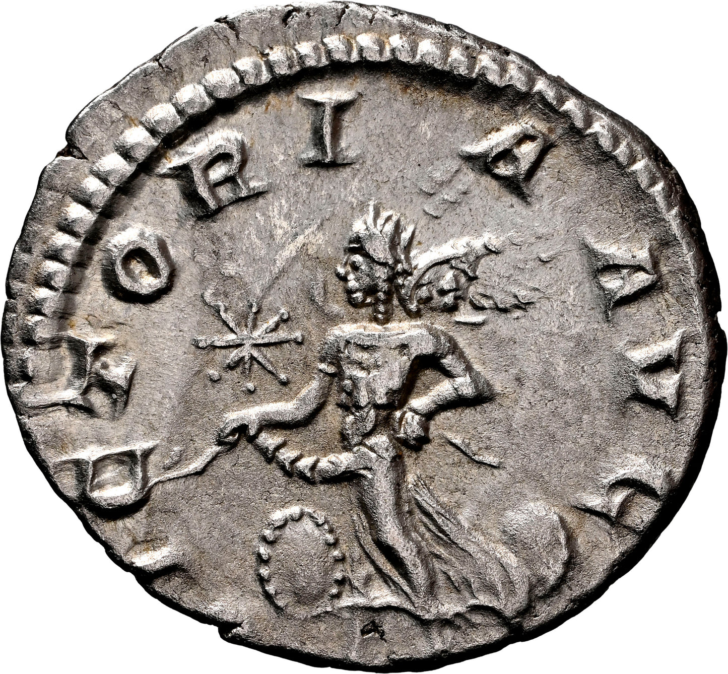 Roman Empire - Elagabalus - Silver Denarius - NGC AU - RIC:161